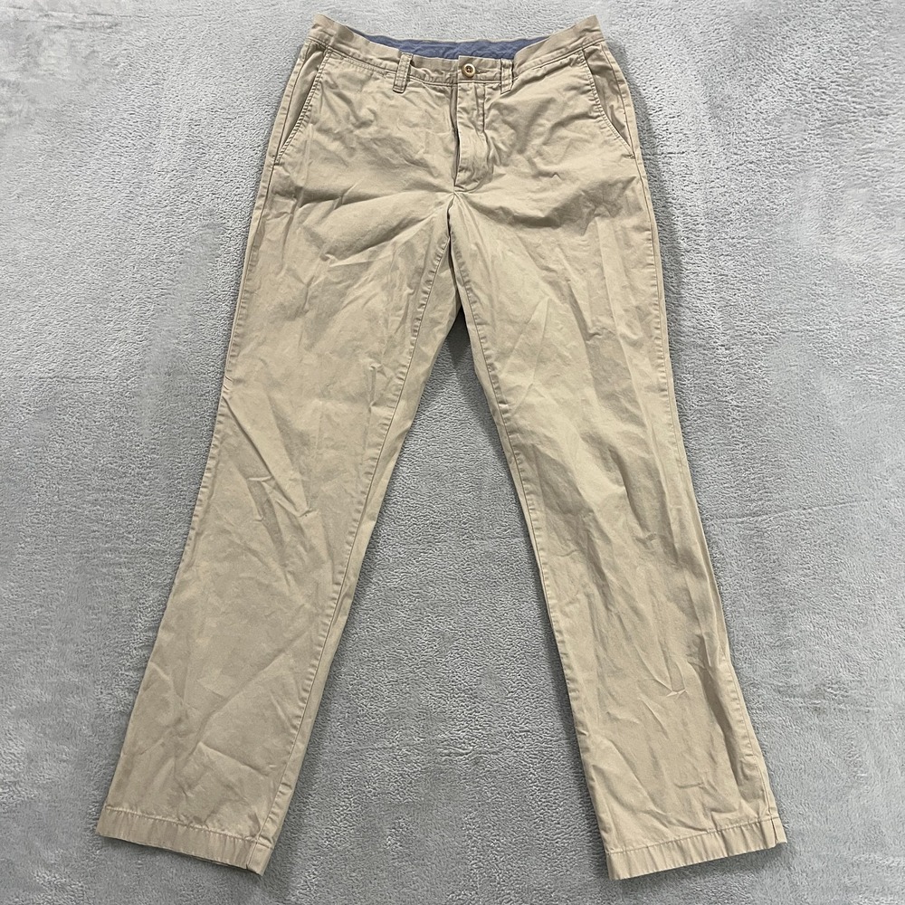 J.CREW Essex Pants Mens 30x32 (fit 29x31) Regular Straight Chino Preppy Slash
